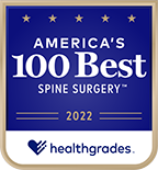 Logo for Healthgrades Spine Surgery award